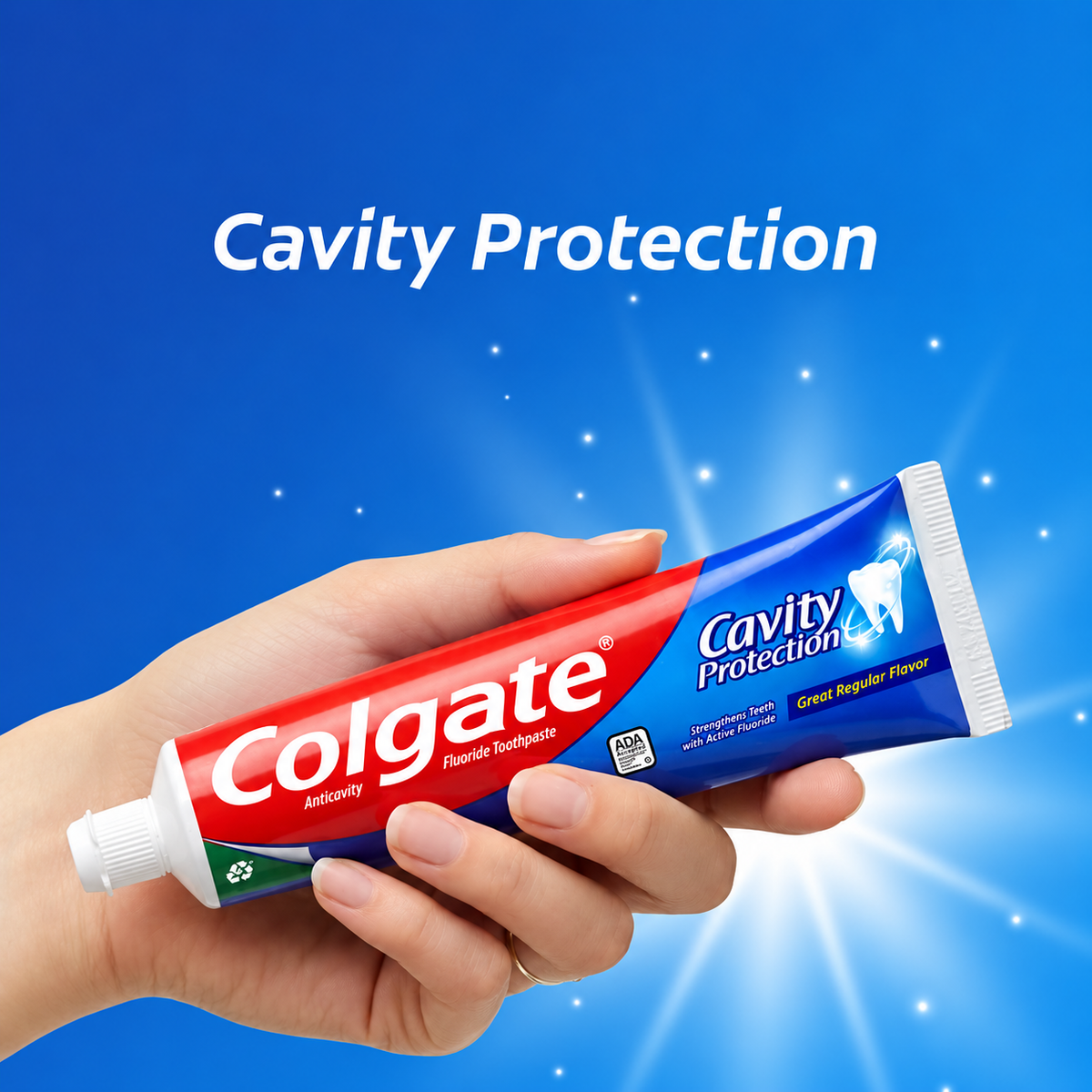 Colgate Cavity Protection Toothpaste with Fluoride, Regular Flavor, 8 oz, 5-Pack