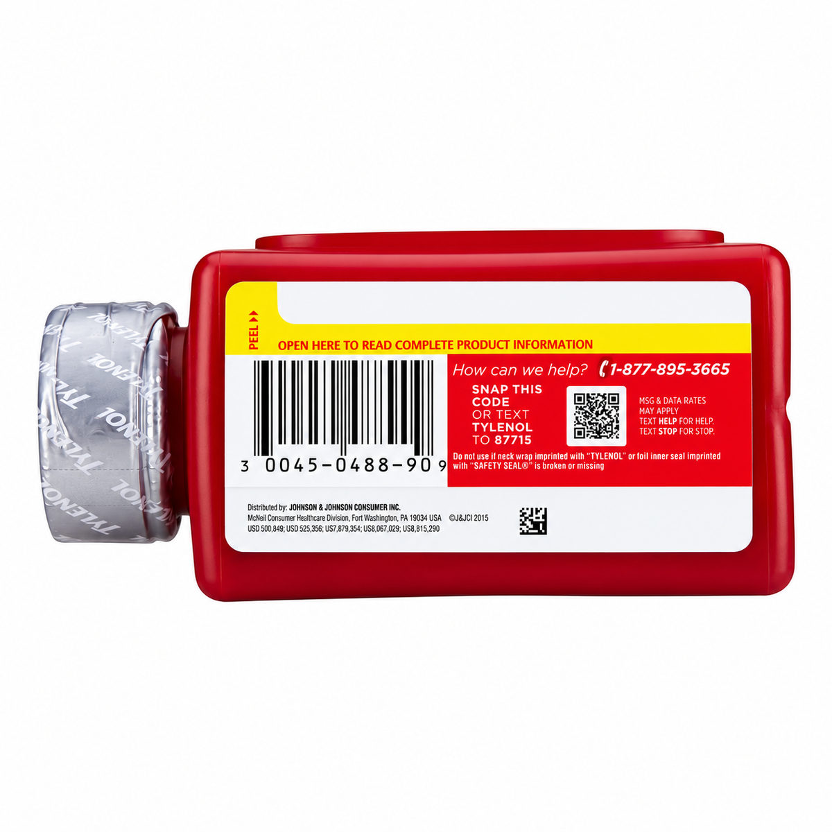 Tylenol Extra Strength Rapid Release Gelcaps, Acetaminophen 500 mg, 290 ct