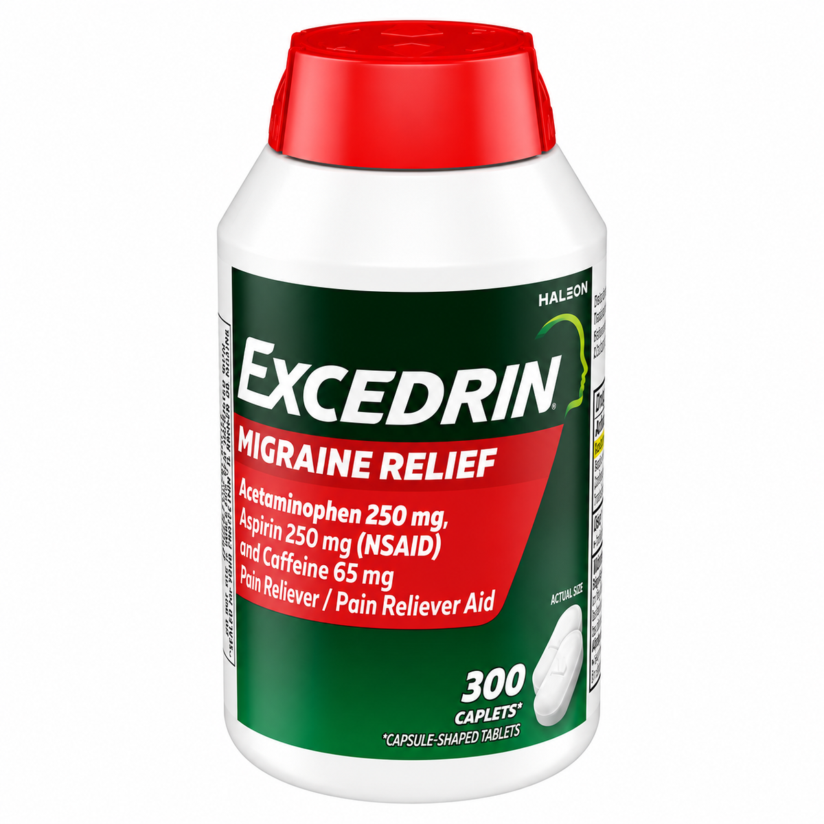 Excedrin Migraine Pain Relief Caplets, 300 ct