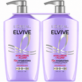 L'Oréal Paris Elvive Hyaluron + Plump Hydrating Shampoo & Conditioner, 40 fl oz, 2 pk