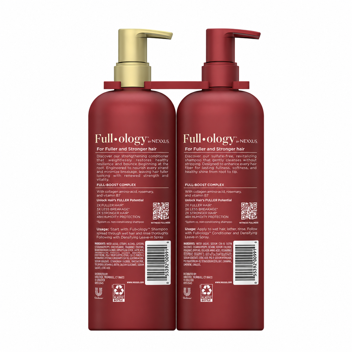Nexxus Fullology Shampoo & Conditioner Pack, 24 fl oz, 2-Pack