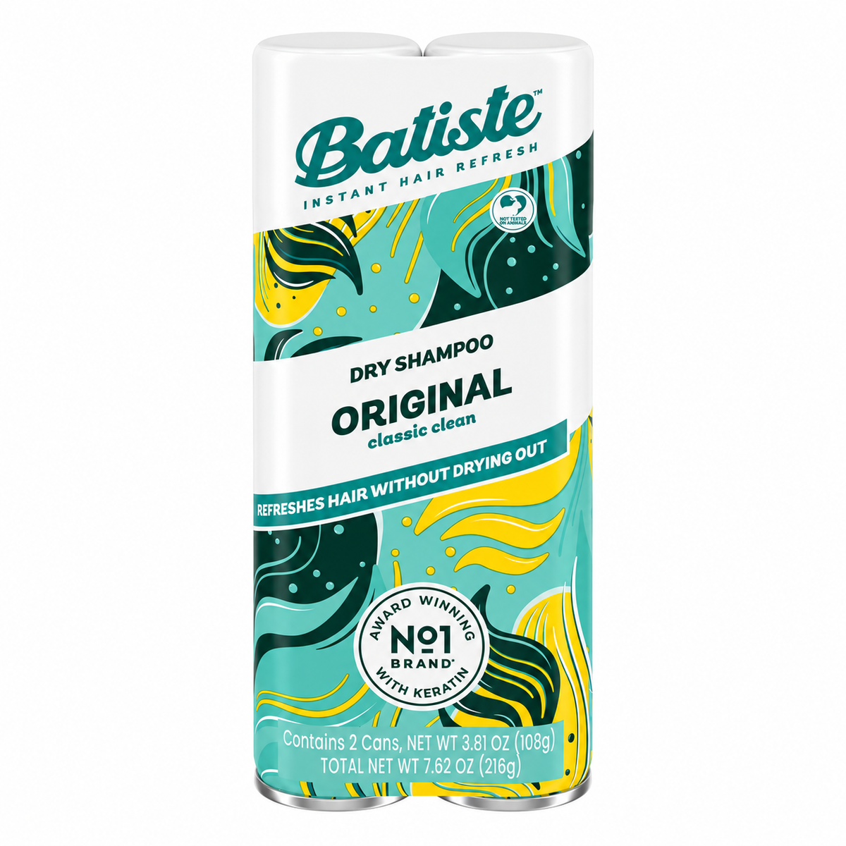 Batiste Original Dry Shampoo, 3.81 oz., 2-Pack