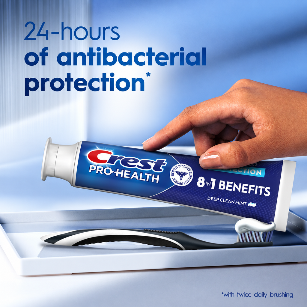 Crest Pro-Health Advanced Whitening + Intensive Clean Toothpaste, 5.8 oz, 5-Pack