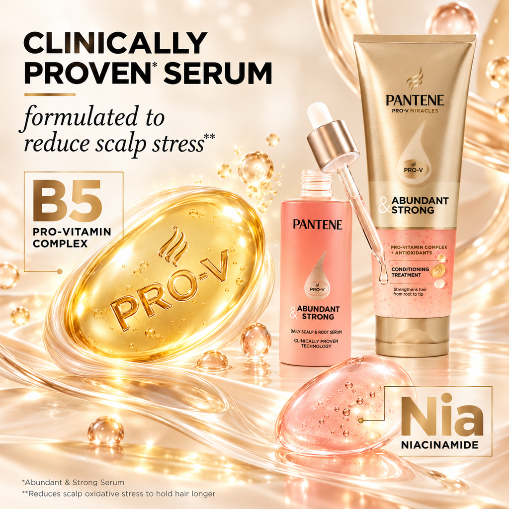 Pantene Pro-V Miracles Abundant & Strong Anti-Hair Loss Treatment + Serum