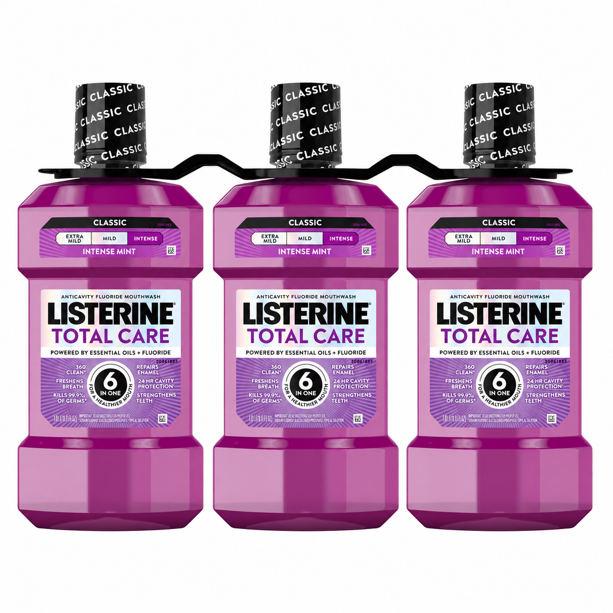 Listerine Total Care Fresh Mint Anticavity Mouthwash, 33.8 fl oz, 3-Pack