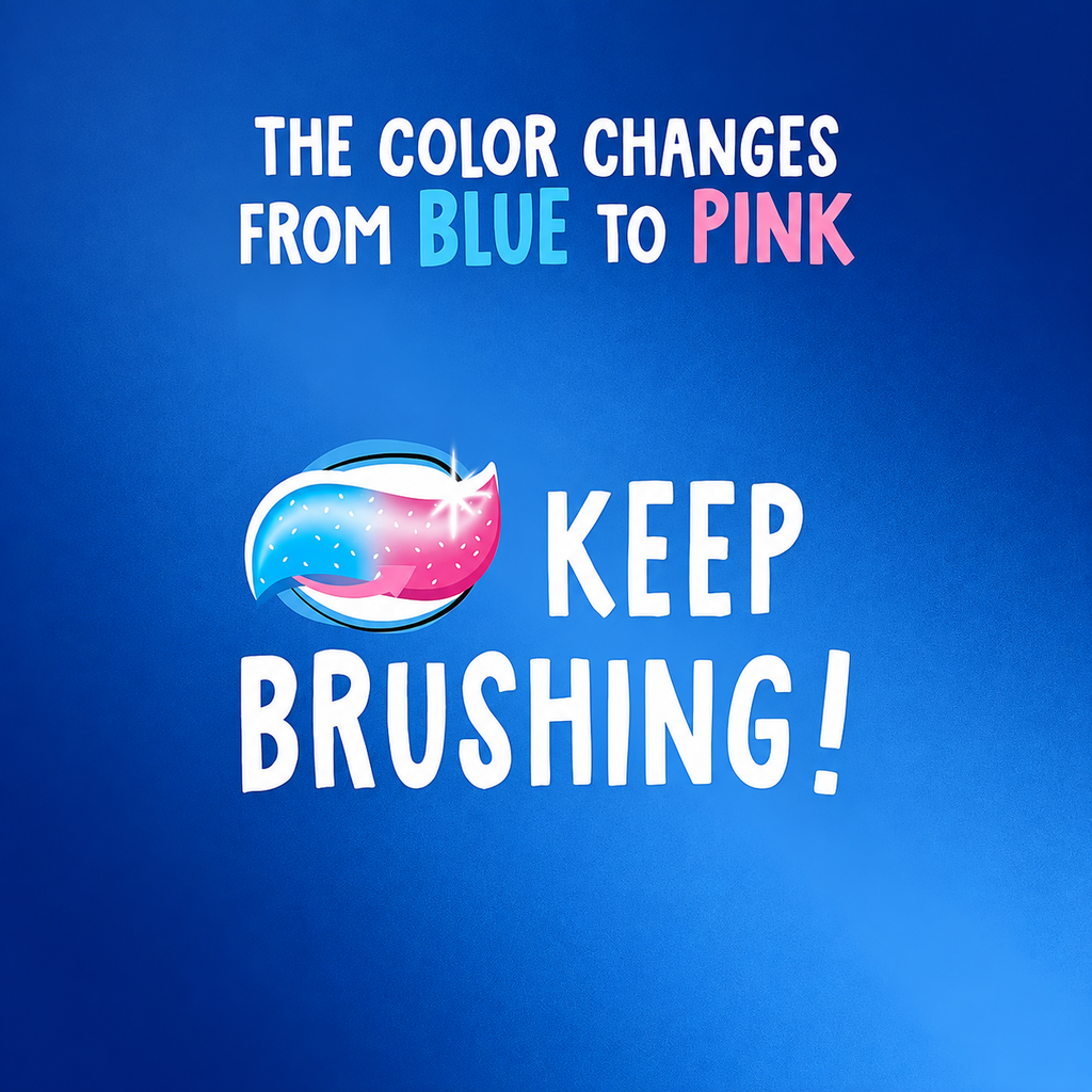 Crest Kid's Advanced Color Changing Toothpaste, Bubblegum, 4.2 oz, 4-Pack