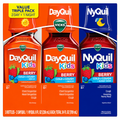 Vicks DayQuil & NyQuil Kids Cold & Cough Liquid, Berry, 8 fl oz, 3 pk