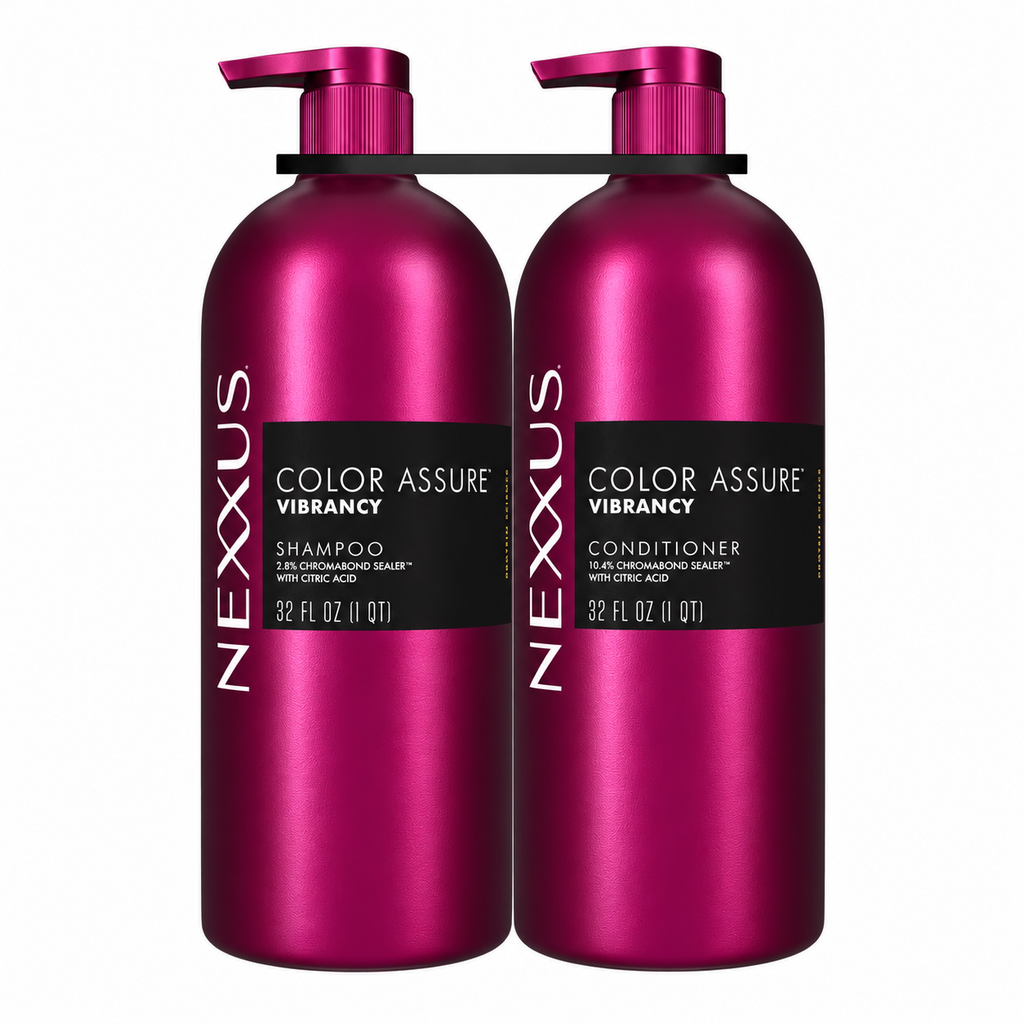 Nexxus Color Assure Shampoo & Conditioner for Color-Treated Hair, 32 fl oz, 2 pk