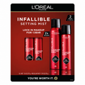 L'Oréal Paris Infallible Setting Spray XL + Regular, 2-Pack
