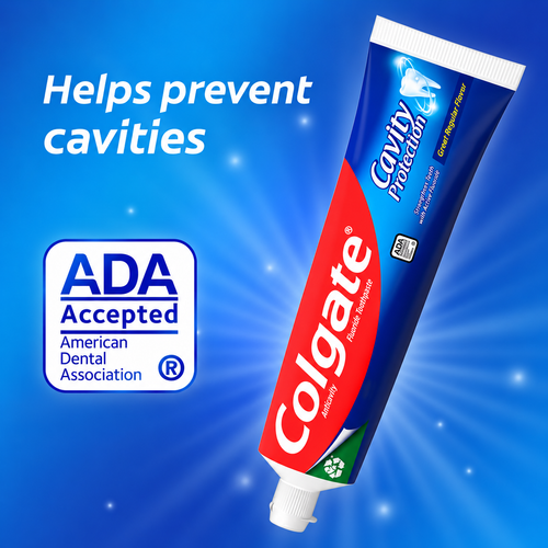 Colgate Cavity Protection Toothpaste with Fluoride, Regular Flavor, 8 oz, 5-Pack