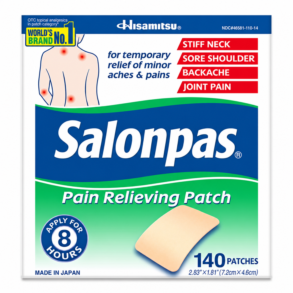 Salonpas Pain-Relieving Patch, 140 ct