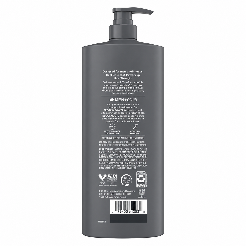Dove Men+Care Fresh & Clean 2-in-1 Shampoo + Conditioner, 40 fl oz
