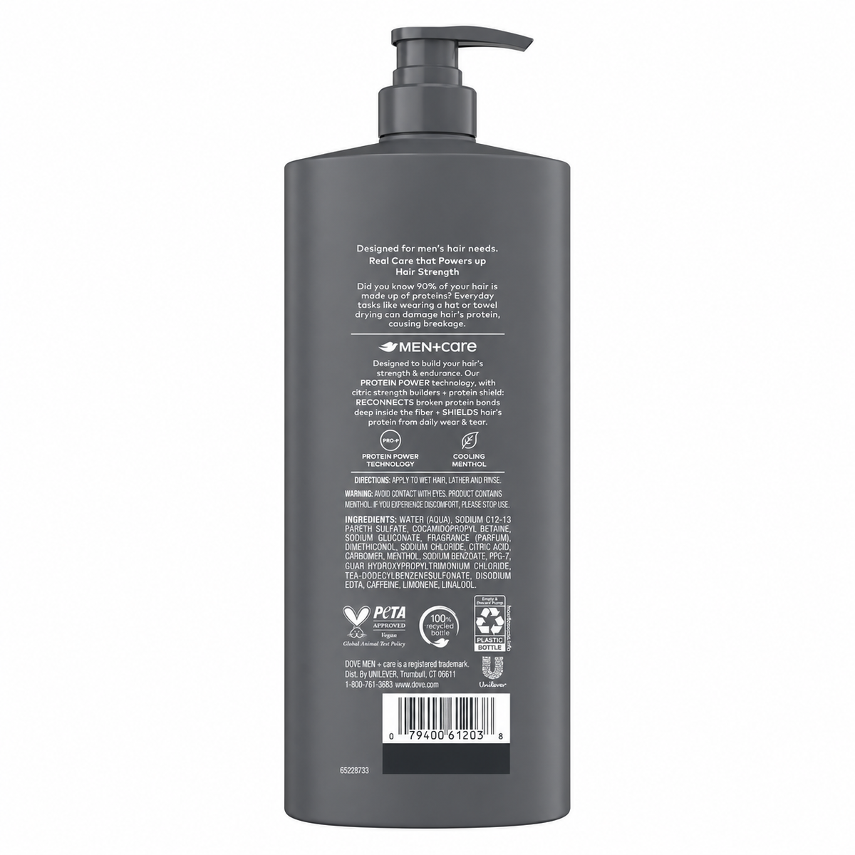 Dove Men+Care Fresh & Clean 2-in-1 Shampoo + Conditioner, 40 fl oz