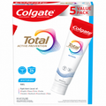 Colgate Total Active Prevention Whitening Gel Toothpaste, Mint, 6 oz, 5-Pack