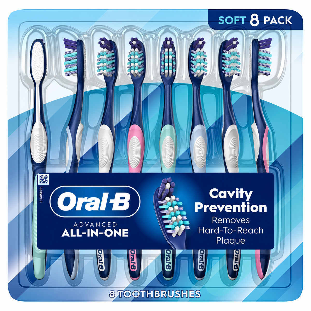 Oral-B ProHealth Advanced Manual Soft Toothbrush, 8 Count