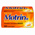 Motrin IB Pain Reliever & Fever Reducer, Ibuprofen 200 mg, 300 Coated Caplets