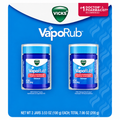 Vicks VapoRub Cough Suppressant & Topical Analgesic Ointment, 3.53 oz, 2 pk