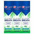 Crest Clean Breath Spearmint Toothpaste, 4.6 oz, 3-Pack