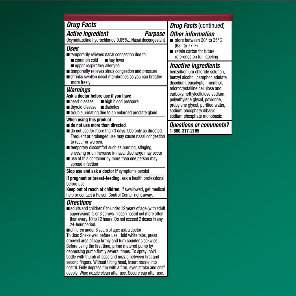 Afrin No-Drip Severe Congestion Nasal Spray, 20 mL, 3 pk