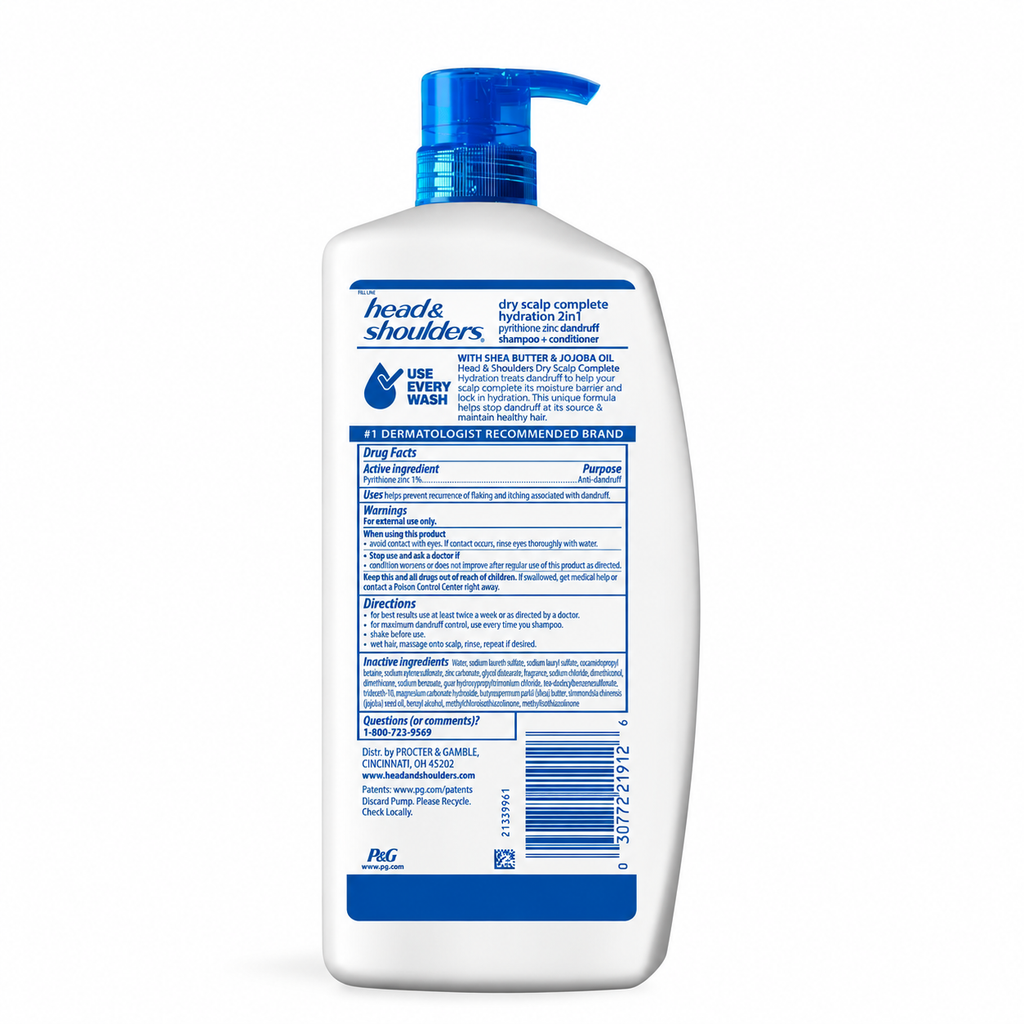 Head & Shoulders Dry Scalp Care 2-in-1 Shampoo + Conditioner, 38.8 fl oz