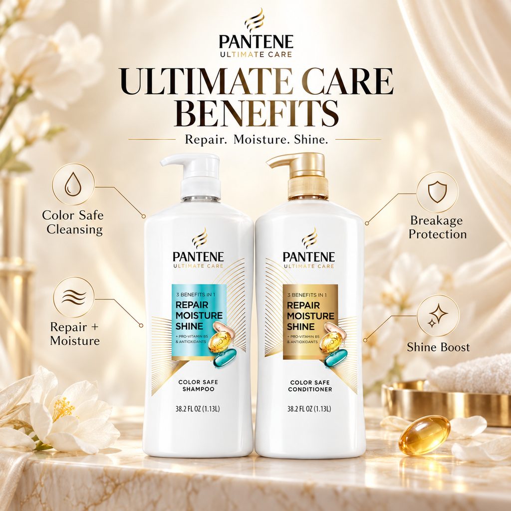Pantene Pro-V Ultimate Care 3-in-1 Shampoo, 38.2 fl oz