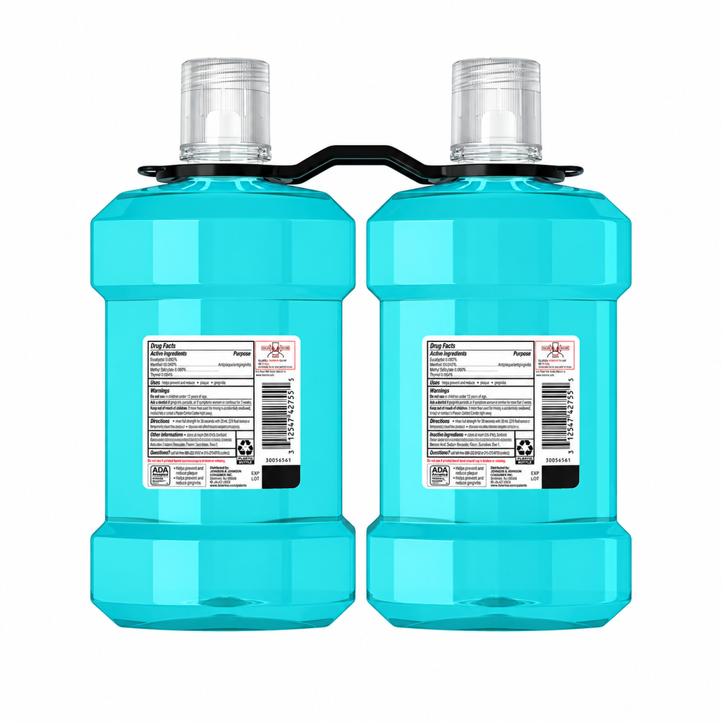 Listerine Cool Mint Intense Antiseptic Mouthwash, 50.7 fl oz, 2-Pack