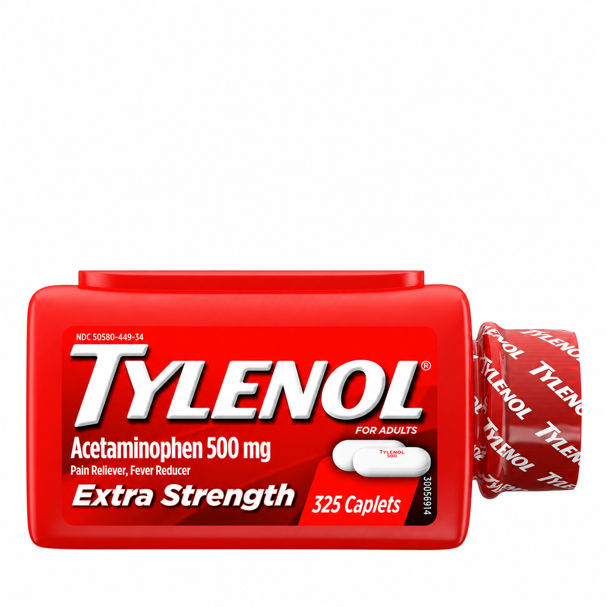Tylenol Extra Strength Caplets, Acetaminophen 500 mg, 325 ct
